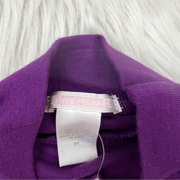 NWT!! Janie and Jack Purple Turtleneck with Embroidered Maltese Dog on Collar - Picture 7 of 11